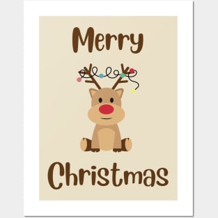 Cute Merry Christmas Present Posters and Art